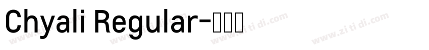 Chyali Regular字体转换